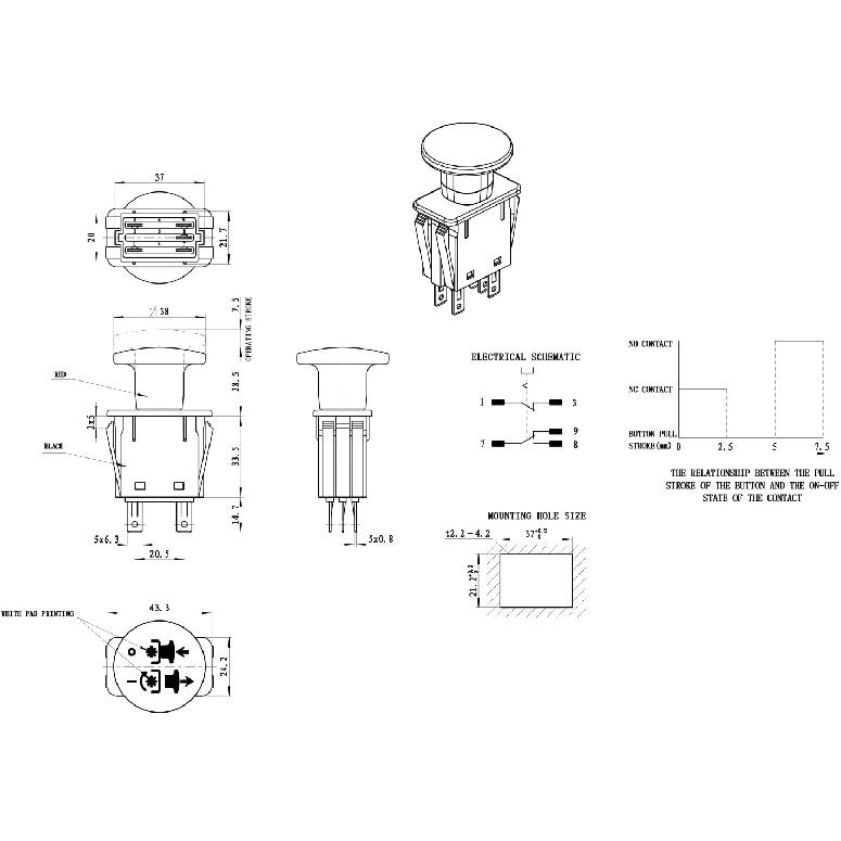 01545600 PTO Switch 00522100 430-401 Compatible with Ariens Gravely Mower ProMaster PM100 EZR 1540 MTD Cub Cadet 925-1716 925-04174 Compatible with