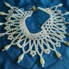 Elegant Layered Pearls Shoulder Necklace Choker for Women Proms Party Wedding Dresses Beaded Shawl Body Jewelry Collar