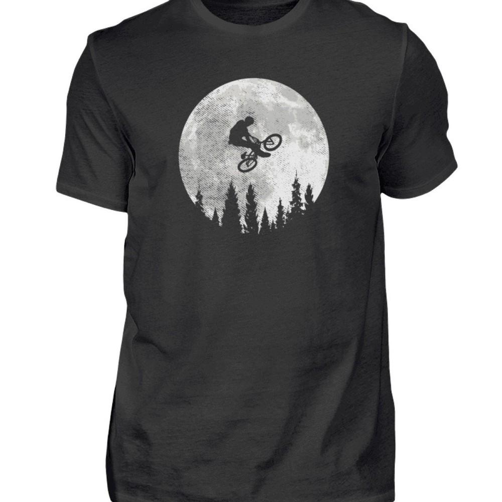 Mountain Bik Full Moon Mountain Biking Bike Downhill Cyclist Black T-Shirt #31 Unisex T-Shirt