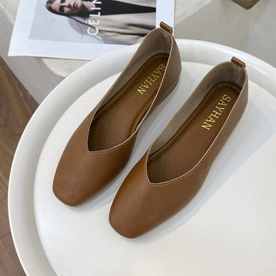 Multicolor Low Heel Women's Shoes 2024 Round Head Flat Shallow Mouth Single Shoes Casual Hundred Casual Shoes