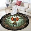 Prehistoric Jungle Adventure Round Area Rug Under Office Chairs Bedroom Living Room Home Decor