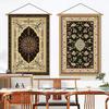 Dokuma Duvar Asılı Duvar Halısı, Retro Çiçekli Boho Duvar Sanatı, Yatak Odası, Yurt Ev Dekorasyonu için Bohem Tarz Poster Battaniye