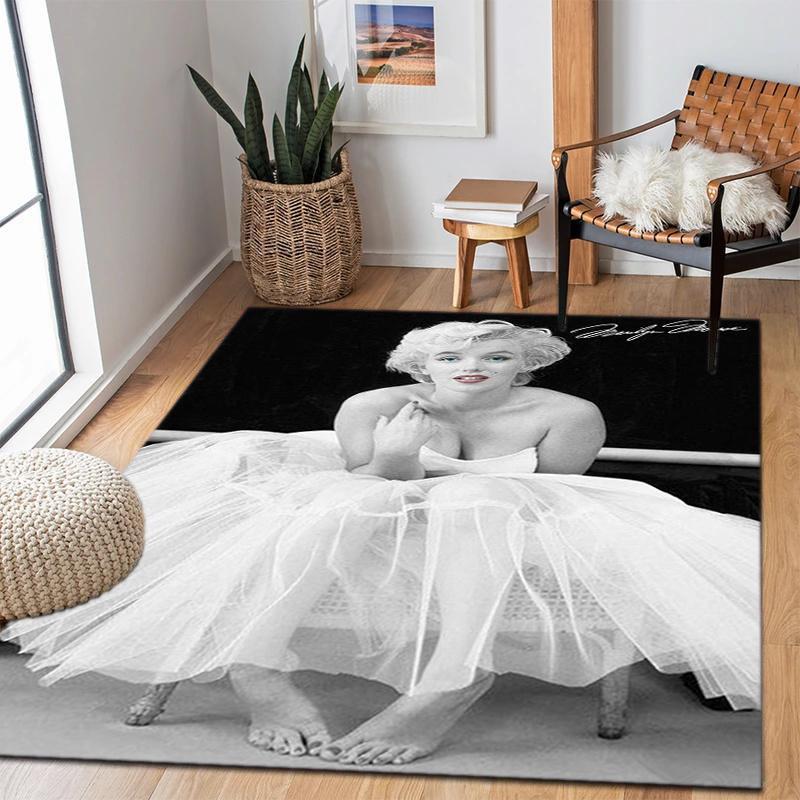 American Sexy Goddess Marilyn Monroe Carpet,Soft Floor Mat for Office Home Bedroom Desk Chair Protection M22