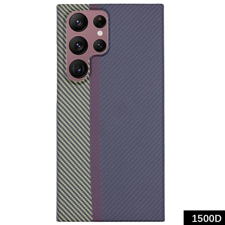

Для Samsung Galaxy S22 Ultra 5G чехол из арамидного волокна чехол для телефона 1500D текстура 3-цветный чехол для телефона