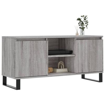 TV Cabinet Gray Sonoma 104 X 35 X 50 Cm Engineered Wood