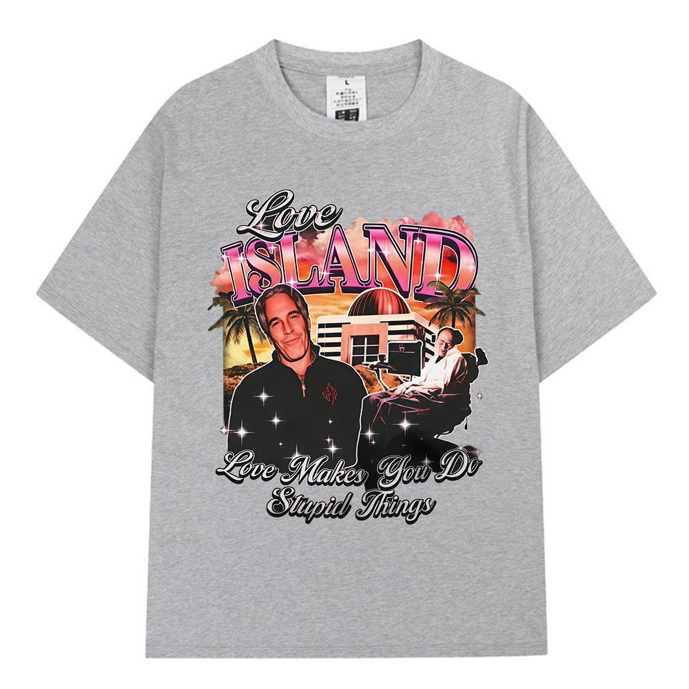 BenberFashion Jeffrey Epstein Stephen Hawking Eiland T-shirts Mannen Vrouwen Kleding Mode Korte Mouwen T-shirt Katoen Casual T-shirt Streetwear 3XL