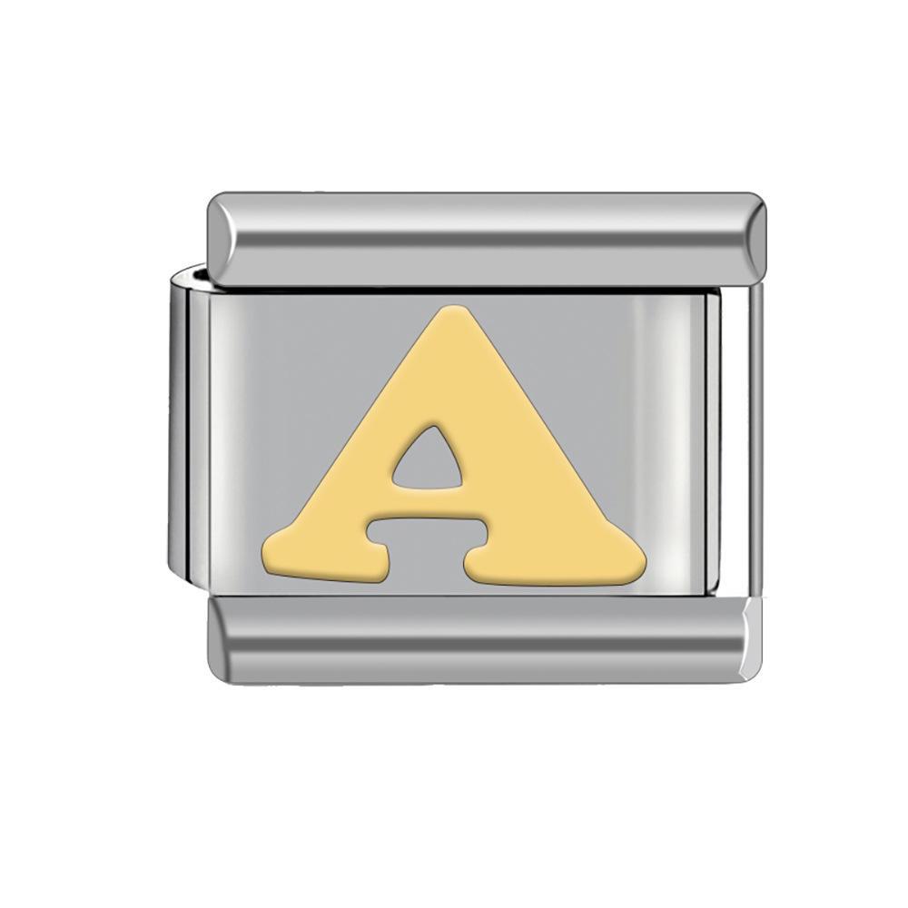 

9 мм съемный итальянский браслет с подвесками для самостоятельного сращивания, нержавеющая сталь, женский дизайн 2300089