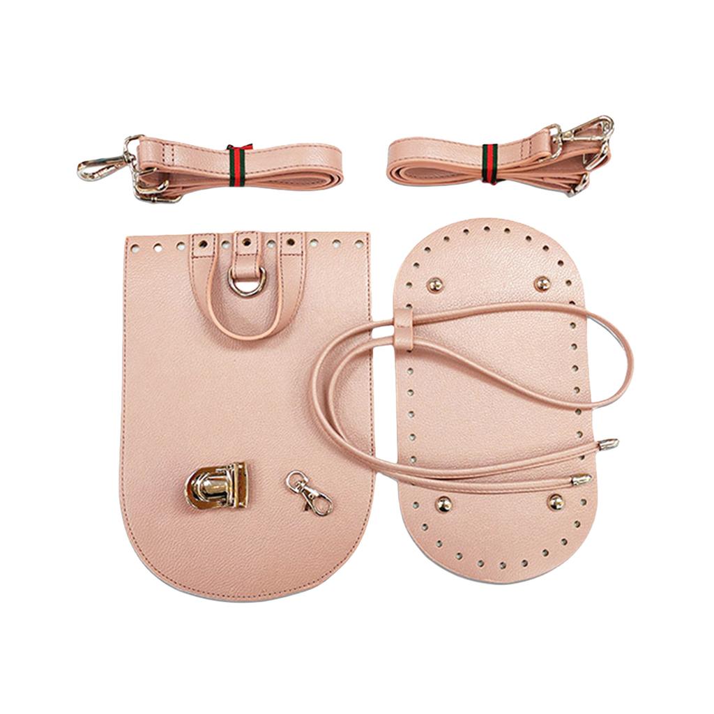 Verstellbarer Schultergurt PU Leder Taschenboden Bastelset Für Handgemachte Gehäkelte Rucksack Geldbörse Taschen Herstellungszubehör