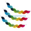 J0MC 3pcs Birthday Parties Pull Flag Eye Catching Paper Fan Banners Accessories