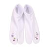 Japanese Style Two Toed Socks Embroidery Flower Split Toe Sock Breathable Short Tube Socks  Cosplay