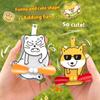 Cartoon Capybara Panda Hand-Pressed Hand-Cranked Small Fan Dormitory Mini Student Portable Hand-Held Manual Small Summer Fan