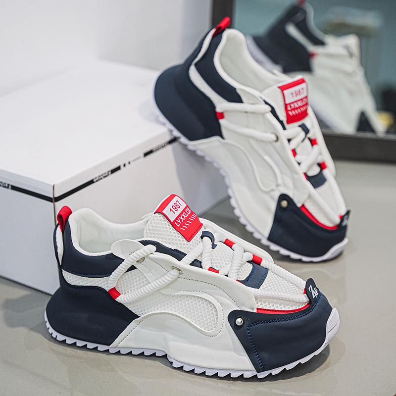 Summer Men Breathable Mesh Casual Sneakers Trendy All Match Dad Shoes Comfortable
