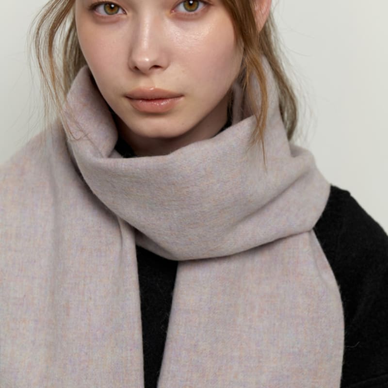 KINDABABY Basic Wool 100 Muffler - Marble Gray