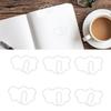 100 Pcs   Shaped Paper Clips Cute Fun Decorative Iron Bookmarks Planner Clips with Transparent Box for Study Work