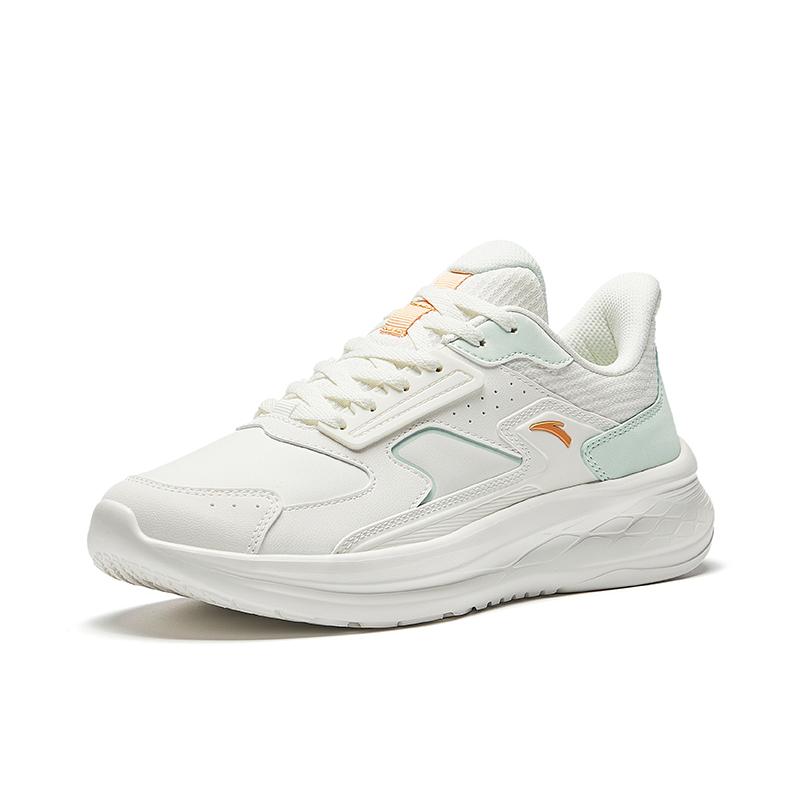 Anta Comfortable Versatile Fashion Non-Slip Wear-Resistant Low-Top Casual Running Shoes Women sneaker White Green 922435512-6
