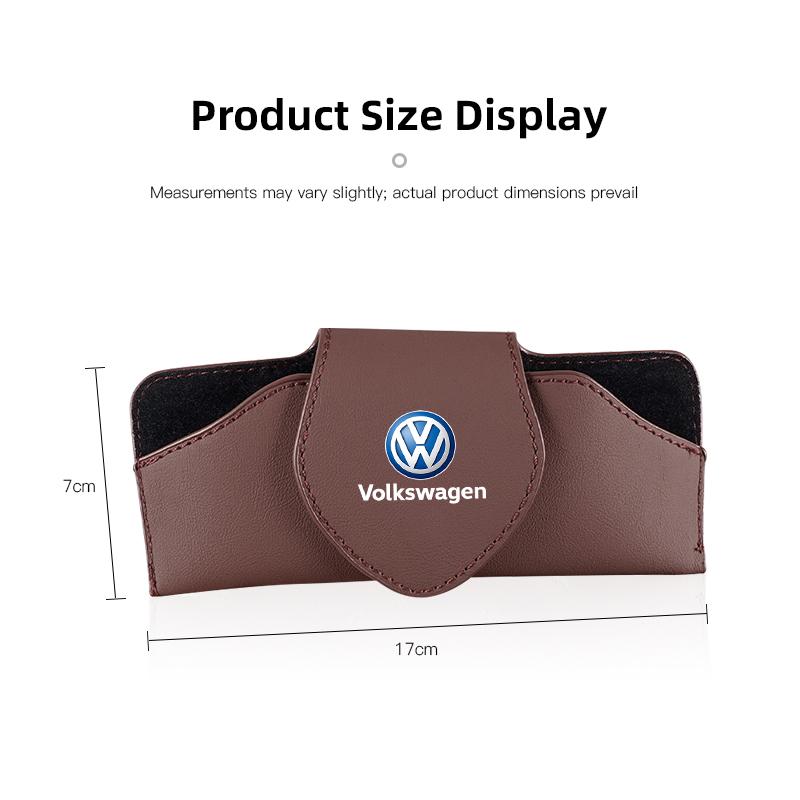 Hijk1 Volkswagen Car Sunshade Eyewear Case Sunglasses Bag For VW GTI Golf Phaeton Tiguan Passat Polo Car Interior Accessories Keychain