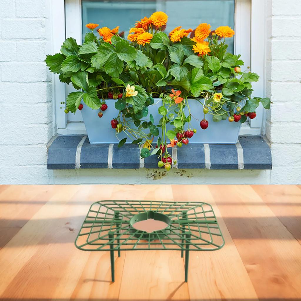5/10pcs Strawberry Supports Cultivation Frame Support Rack Growing Square Planting Plastic Stand W/4 Sturdy Support Feet  Tools
