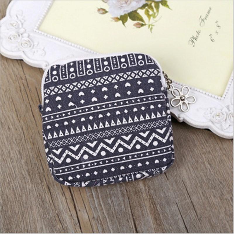 Mini Women Cosmetic Bag Cute Floral Small Makeup Bags Toiletry Organizer Female Coin Card Storage Purse Make Up Case Bag