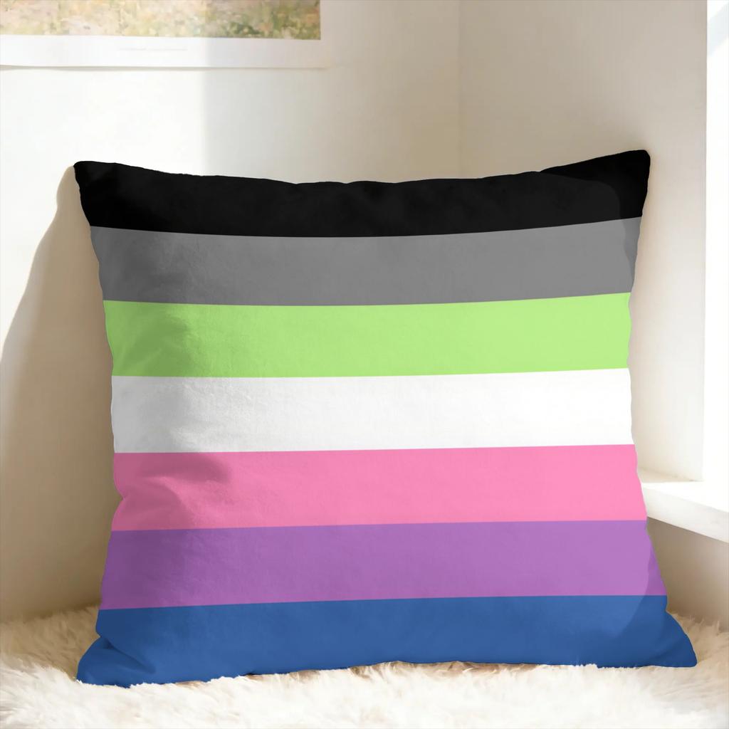 Agender Lgbt Pillow Case Yaoi Boy Love Fashion Pillow Cover Soft Pillowcases For Couch Sofa Bedroom