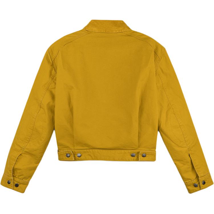 Timberland American Vintage Solid Color Polo Collar Casual Loose Short Jacket Women Jacket Milk-Tea A5ZTF-EFM