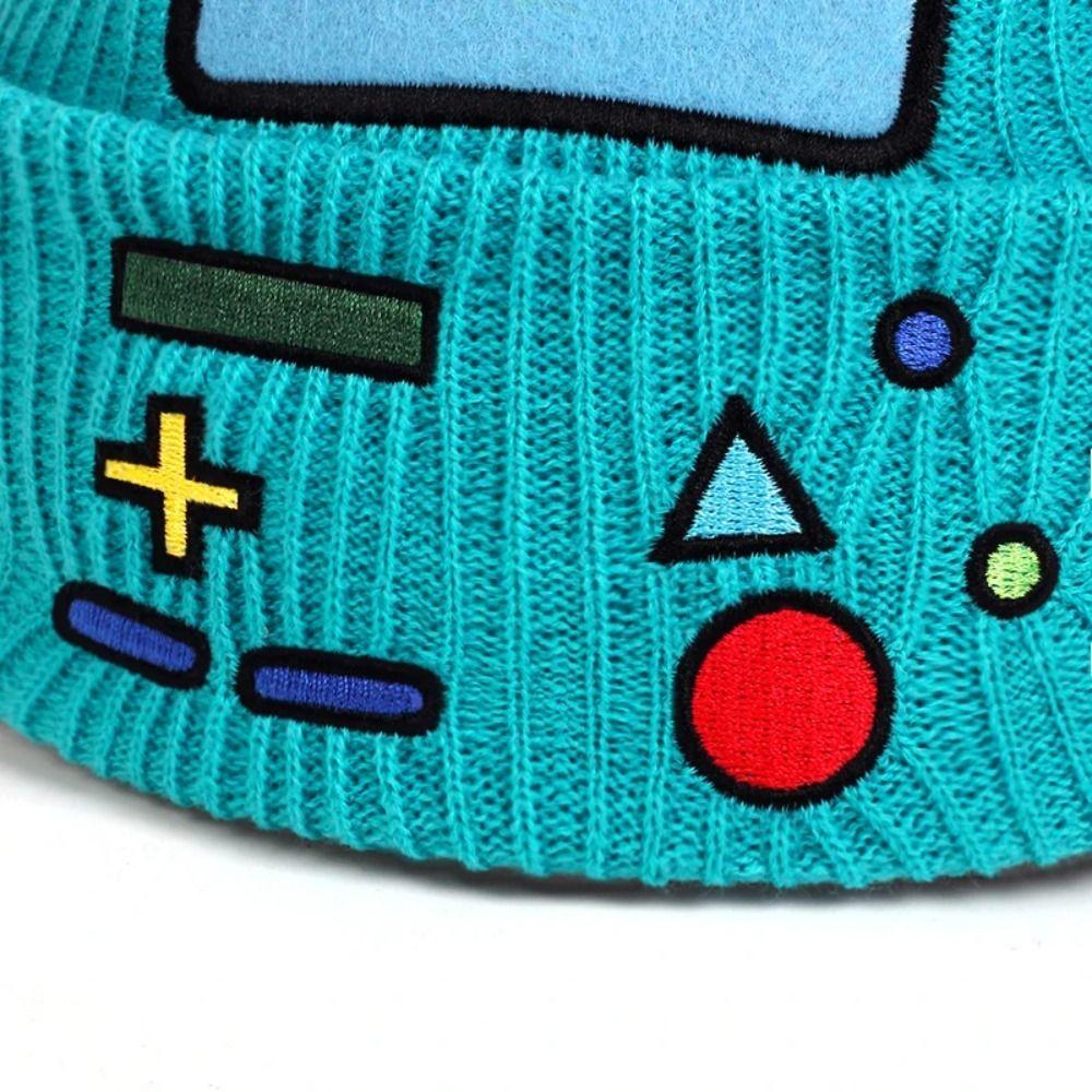 Game Machine Pattern Cold Cap Cartoon Winter Cap Creative Ski Skullies  Unisex