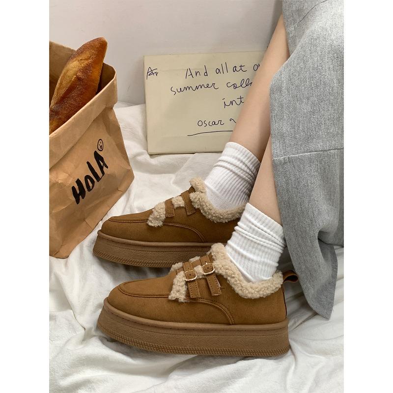 Winter New Thick-soled Velvet Casual Shoes Women's Casual Snow Boots 2668