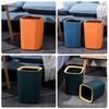 Trash Can,Trash Can Press Trash Bag Waste Paper Basket Garbage Container for Home Kitchen Living Room Office Bathroom Trash Bucket,