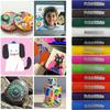 12 Farben Malstift Wachskreide Wasserlöslicher fester Gouache-Stift Kinder Handgezeichnet Graffiti Malerei Ausmalen Kunstbedarf