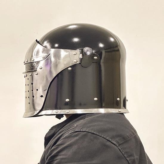 Barbate Helmet  Barbate Helmet with Visor Helmet Medieval Steel Helmet with Inner Lining Best Gift