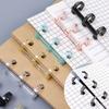 3-Loch-Ringbinder für lose Blätter, Kunststoff-Binderinge, DIY-Alben, Notizbücher mit losen Blättern, Buchringe, Bindeklammer, Schul- und Bürobedarf