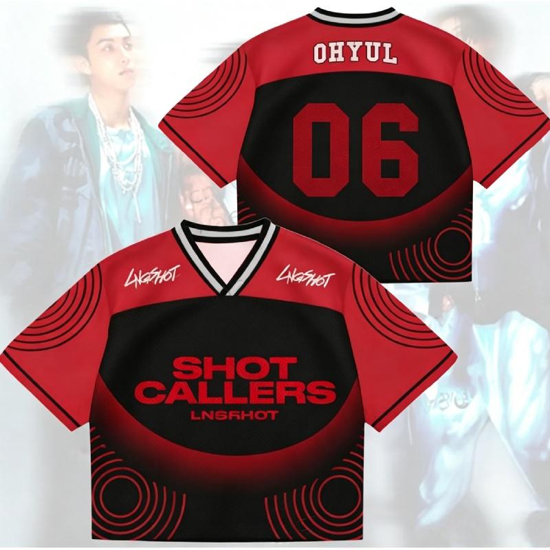 LNGSHOT Debut Album In 2026. Fan Gift: Summer Street Style Short-sleeved T-shirt. Also Includes a Family/children's T-shirt (OHYUL 06).