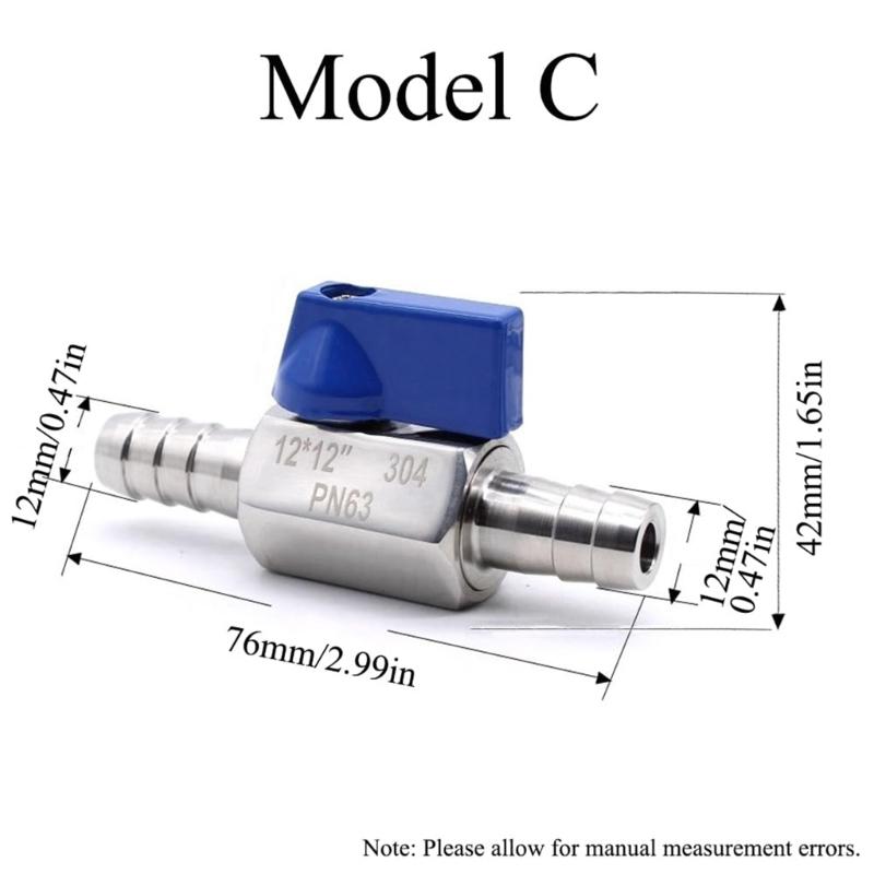 Multipurpose Stainless Steel Round Valves Barb Fitting for Water Gas Oil Control In Automotive and Marine Daily Use