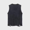Trendy herreermløs hiphop-vest: Moderne High Street-mote