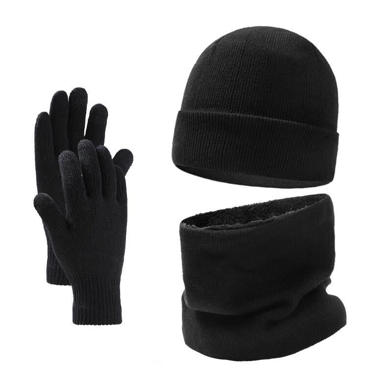 Zhishi Winter Warm Knit Hat, Scarf, and Gloves Set
