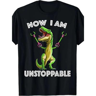 Men's T-Rex with Grabber Arms "Unstoppable" Humorous T-Shirt