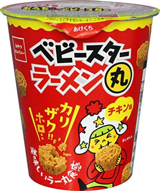 Oyatsu Company Baby Star Ramen Round Chicken 63g x 12 pieces cup [Official] (Bite-sized snacks)