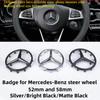 NEM3 52/58mm Car Steering Wheel Hollow Logo 3D ABS Logo Badge Is Suitable for AMG GLK W202 W204 W210 W211 W212 W220.