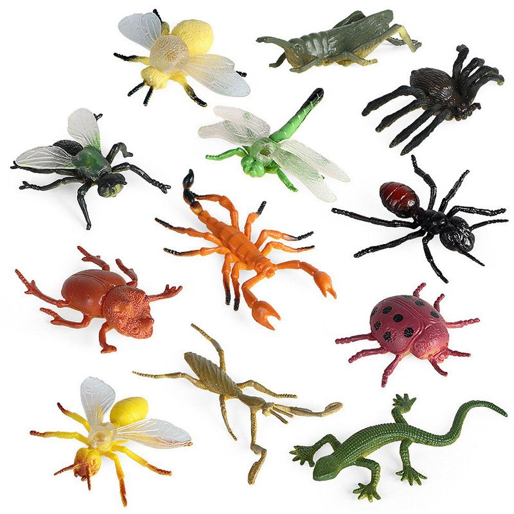 

Insect Spider Figures Animal Insect Toys Realistic Insect Figurine Insect Model Simulation Insect 12pcs