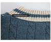 Men's Thickened V-Neck Knitted Sweater - 2024 Autumn/Winter Casual Base Layer