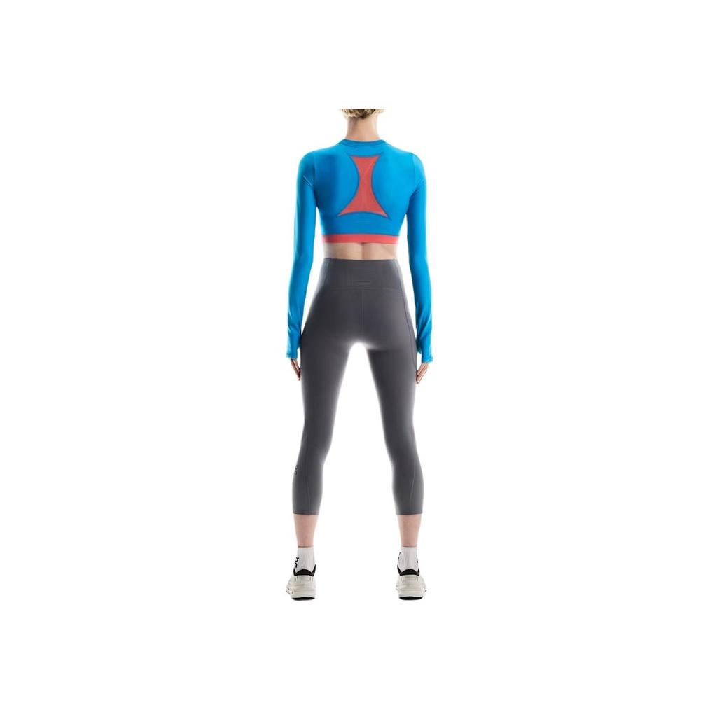 On Running Logo Comfortable Soft Lg Sleeve Cropped Top Women Tops 1WF10220018