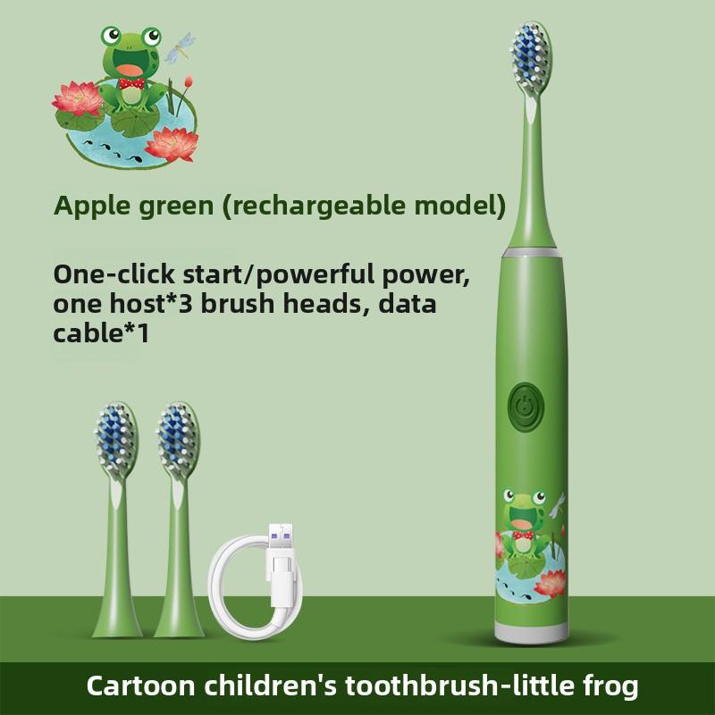 Vibration Soft-bristled Toothbrush, Tooth Flusher, Charging Model, Automatic Model, Sonic Children's Electric Toothbrush Gift.
