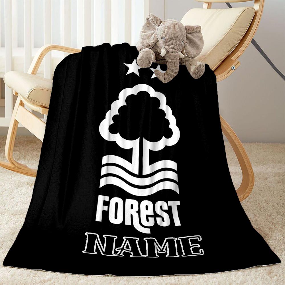 Forest Club Emblem Blanket Durable Comfort Suitable for Couch Seaside Chair for All Occasions Stylish Decor Gifts For Family Or Friends