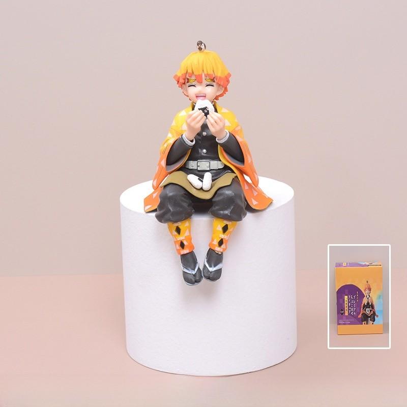 Demon Slayer Kimetsu No Yaiba PVC Figuren Set Mit Sitzenden Posen Modellen Zum Sammeln Und Ausstellen