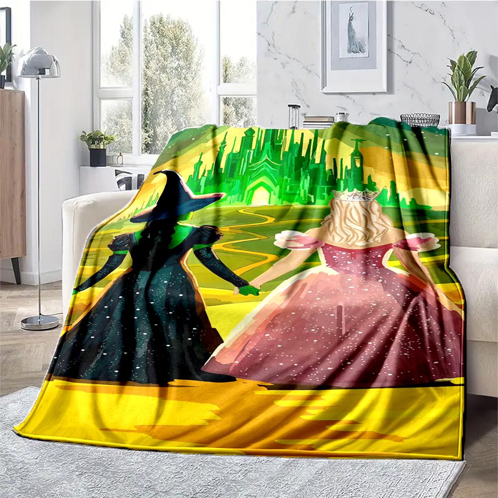 Wicked Theme Printed Blanket - Perfect for Couch, Bed, Travel & Outdoor Use | Machine Washable, Cozy & Durable.