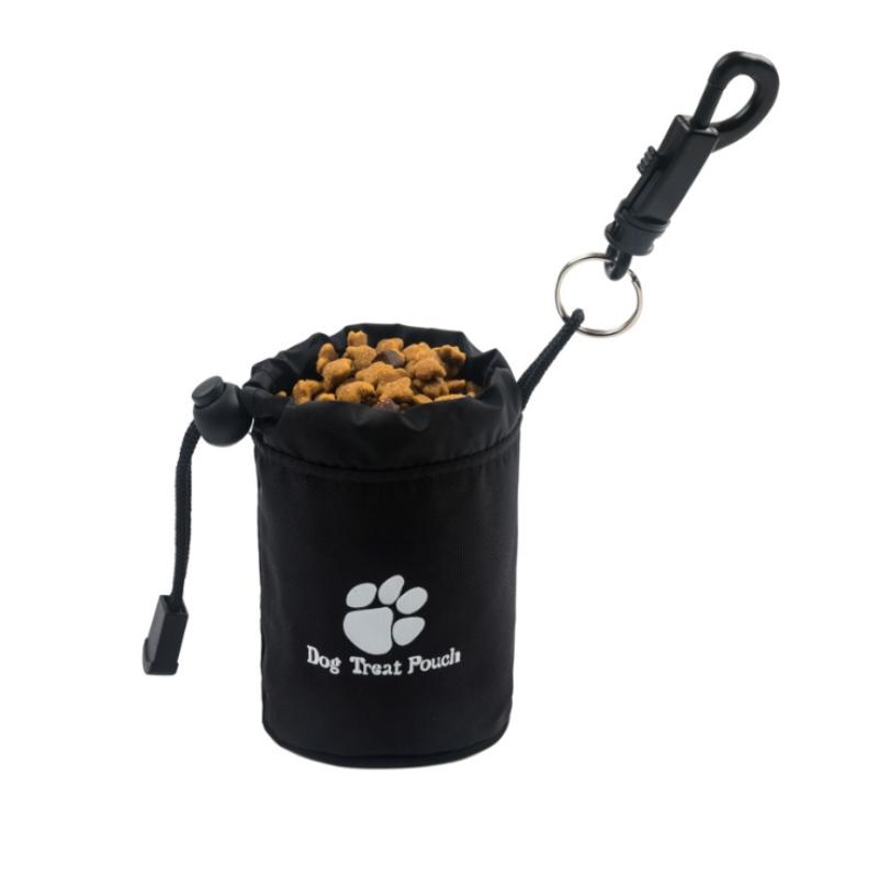 Portable Pet Training Waist Bag Drawstring Leak-Proof Dog Treat Bag Hands-Free Multi-Functional Puppy Snack Reward Bag