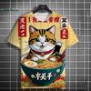 Fashion Men's T-Shirt 3D Cartoon Cat Print Short Sleeve T-Shirt Fun Harajuku Tops Summer Men's Oversized Street Casual Clothing