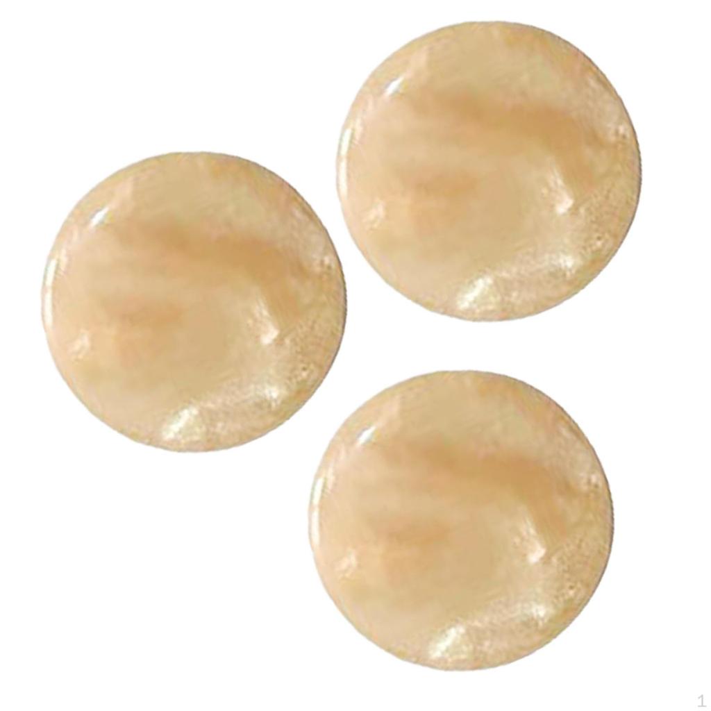 3x Trumpet Valve Caps Press Buttons Shell Brass Maintenance Supplies Replacement