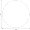Round Tablecloth Beige Ø 160 Cm Polyester