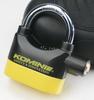 Komine LK-120 Motorcycle Pin Tumbler Alarm Pad Lock Black/Yellow