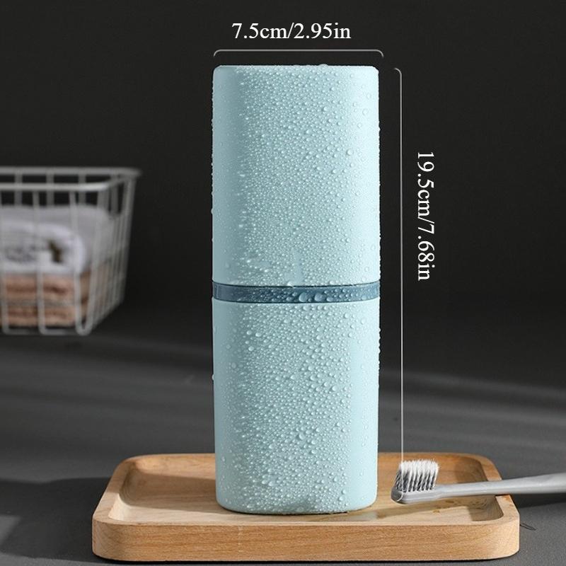 Portable Toothbrush Holder Case, Multifunctional Travel Toothbrush Storage Box, Mouthwash Toothbrush Case синий